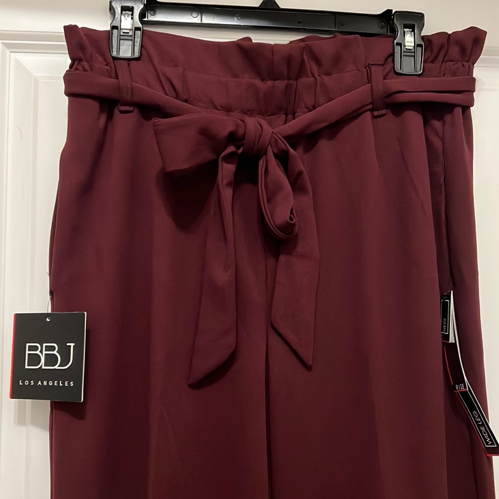 BBJ Los Angeles Wide Leg Pants with Ruffle Band